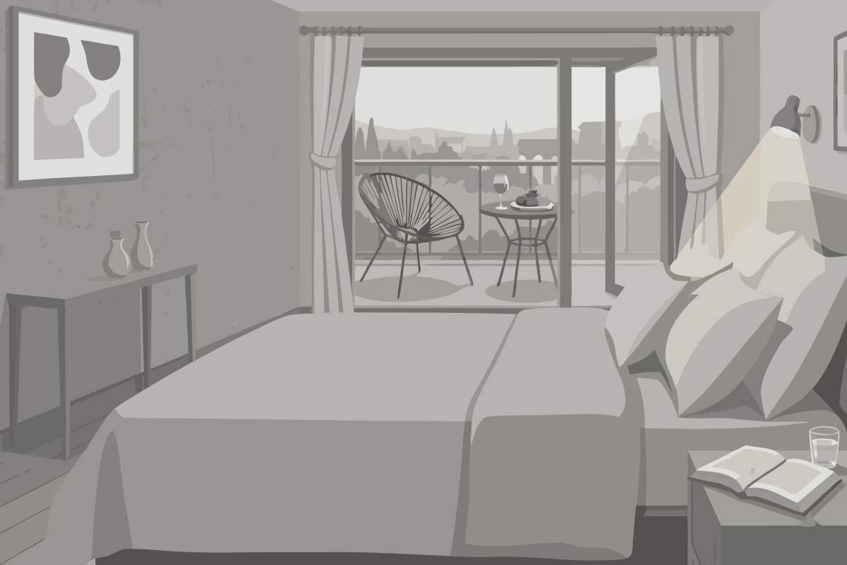 Chambre Double Deluxe avec Balcon